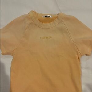Madhappy ombré orange baby tee